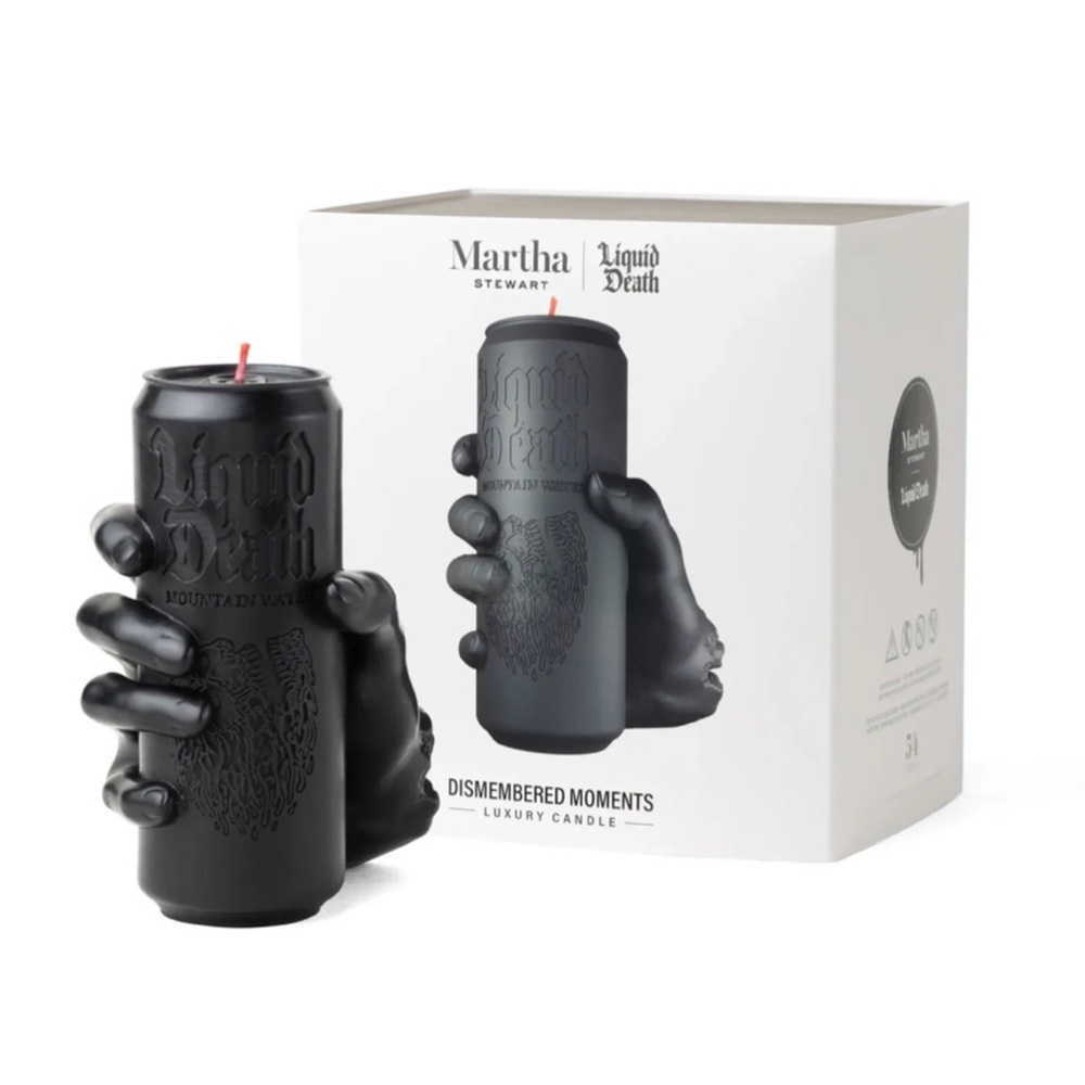 MARTHA STEWART X LIQUID DEATH DISMEMBERED MOMENTS CANDLE
